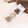 3pcs/set New Morandi Color Hair Claw For Women Flower Hair Clip Lady Small Hairpin Girls hairclip High Ponytail Clip Headdress