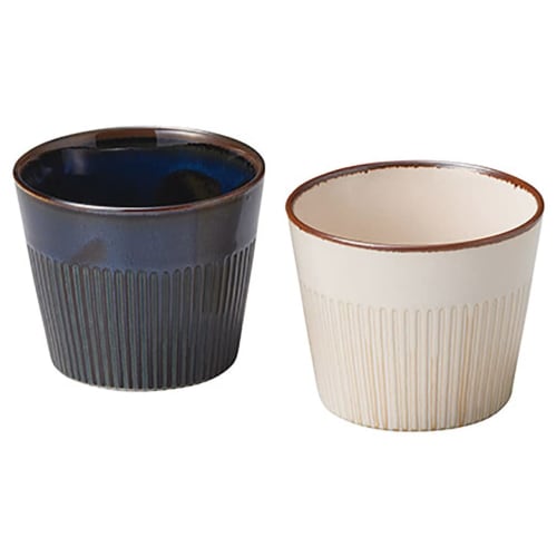 

Marusan Kondo Windmill Free Cup Pair, Lightweight, Microwave-Safe, Porcelain, Made in Japan, Gift, Present, Boxed, 00337