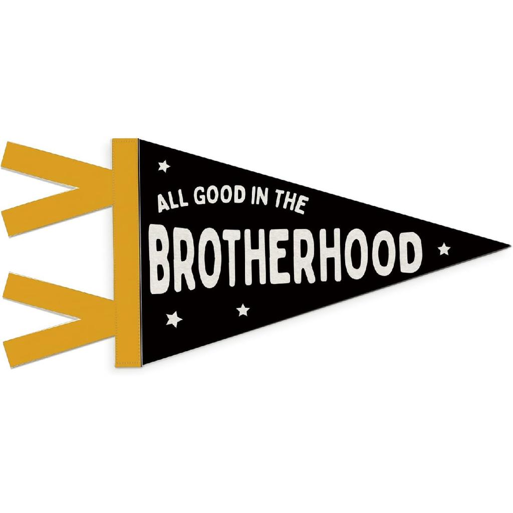 Boys Room Decor, Long Live Boyhood Wall Hanging Pennant Flag Banner, Preppy Neutral Beige Checkered Wall Decorations for Kids Boys Toddler Nursery