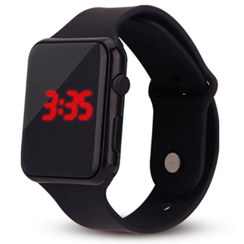 Durable Watch Sports With Stainless Steel Clasp Pu Case And Silicone Strap