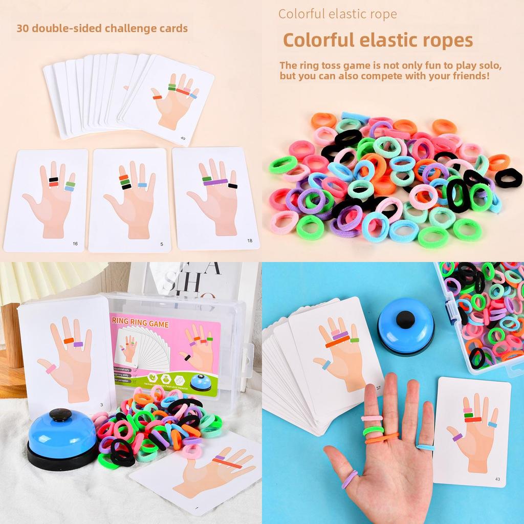 Wooden Toddler Finger Toss Game For Kid And Parent Interactive Play