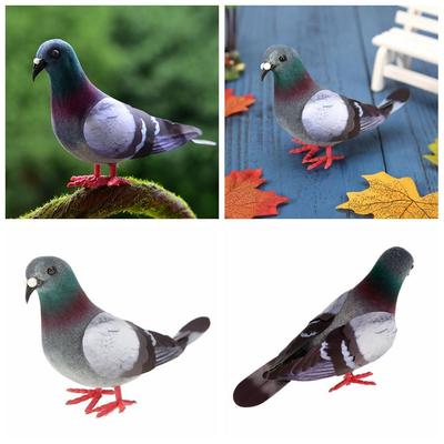 1 Stück Simulation Graue Taube Handwerk Heimdekoration Desktop Ornamente Taubenmodell Imitation Tier Künstliche Vögel