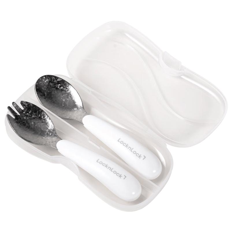 LOCK&LOCK Children s Titanium Fork and Spoon Set
