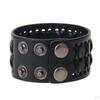 Charm Alloy Mens Wide Soft PU Leather Belt Bracelet Cuff Wristband