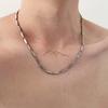 Titanium Steel Necklace Men's Hip-hop Chain Decoration Men's and Women's Collarbone Chain Fashion Accessories Versatile Necklace