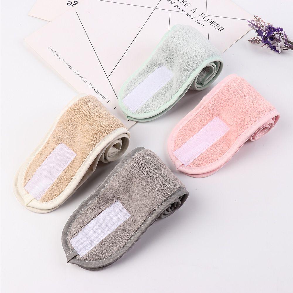 Cloth Stretch Towel Adjustable Toweling Hair Wrap Shower Caps Facial Hairband Makeup Head Band