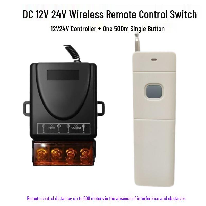 Multi-Voltage Wireless Remote Control Switch for Water Pumps and Electric Vehicle Lighting