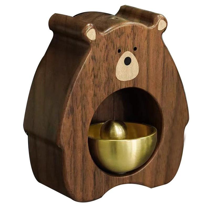 Wooden Creative Door Bell Decor Housewarming Gift Japanese Korean Style Magnetic Wind Chime Hanging Ornament for Entryway