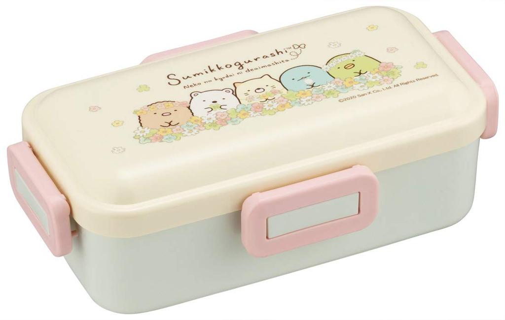 Skater Antibacterial Fluffy Bento Box 530ml Sumikko Gurashi Cat Siblings Made in Japan Ag+ PFLB6AG-A