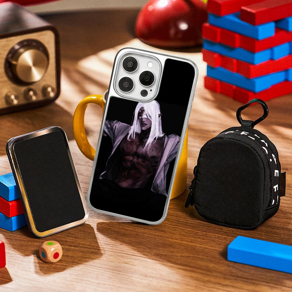Mr Sil-vair Super Cool Man Design Phone Case for iPhone 16 15 14 13 12 11 Pro Max Sheepskin Silver-edged Protective Case