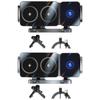360 Rotation Magnetic Car Mount Wireless 15W Fast Charging Foldable Design Universal With Auto Clamping For Smartphones