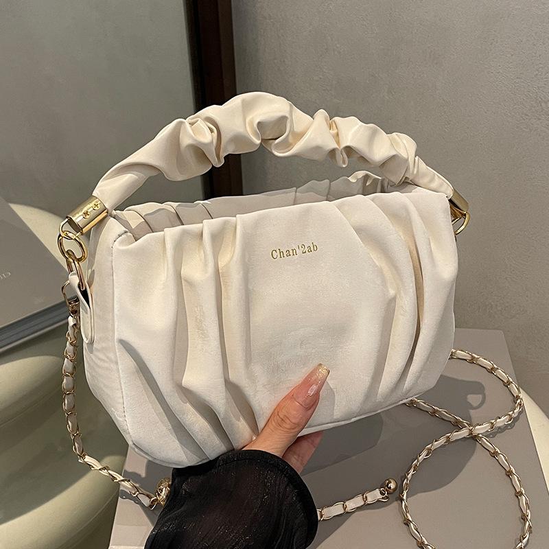 High-end Pleated Cloud Bag, Fashionable Crossbody Bag, A Niche Single-shoulder Handbag for Women