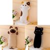 Cute Cat Cartoon Long Body Pillow With Soft Plush For Girls Sleep And Relaxation