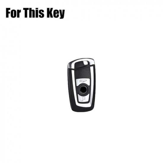 Zinc Alloy Leather Car Key Case Cover For BMW 1 2 3 4 5 6 7 F10 F30 X2 X3 X4 X5
