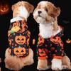 Pet Dog Cat Clothes Cute Pumpkin Two Legs Hooded Sweatshirt Breathable Elasticity Medium Small Cats Dogs Pet Supplies Halloween