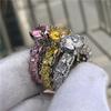 Luxury Vintage Retro 925 Silver Designer Engagement Ring for Women Party Lady Gift Finger Jewelry