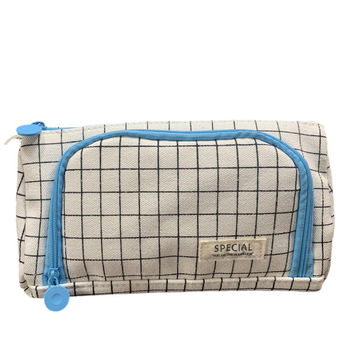 

Korean-Style Triangle Pencil Case: Large, Portable, Multi-Functional Desk Organizer