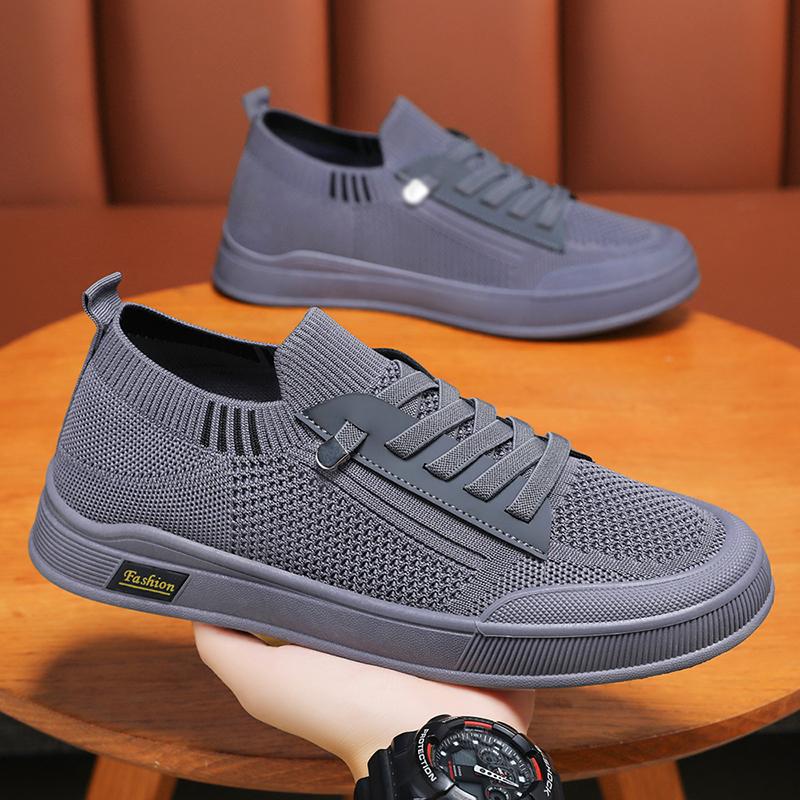 Men's Casual Sneaker Summer Men's Shoes Breathable Soft Elastic Band Outdoor Walking Sports Casual Shoes Free Shipping