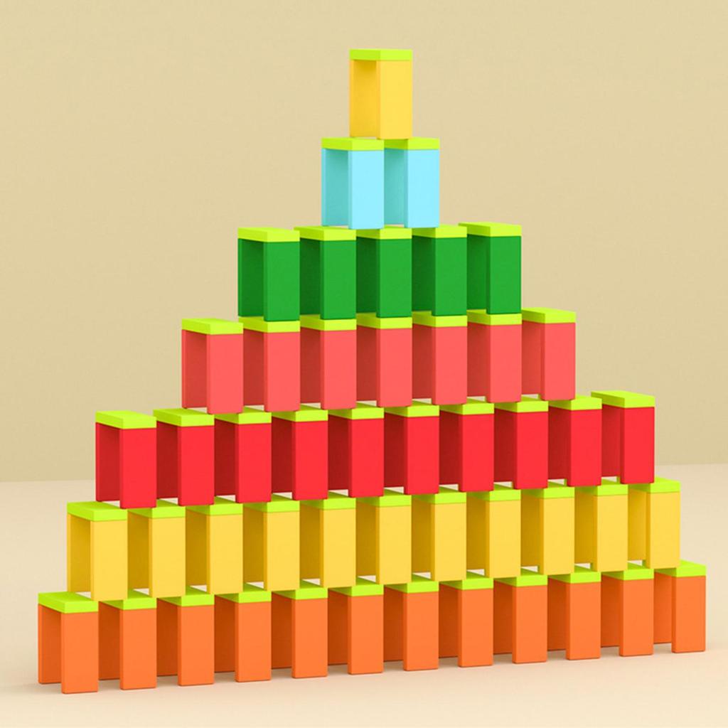 Domino Toy Set Educational Building and Stacking for Boys Girls Children 1200 pieces