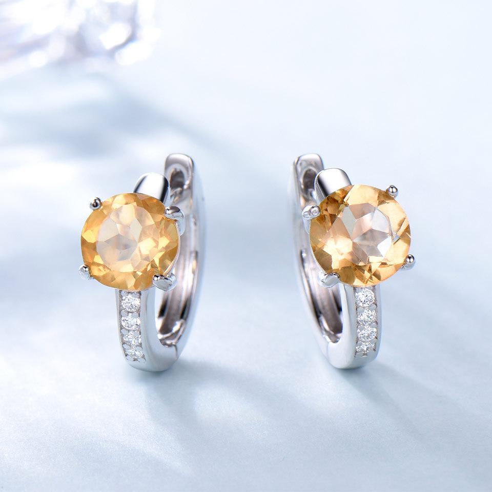 100% 925 Sterling Silver Clip Hoop Earrings for Women High Quality Wedding Engagement Charm Fashion Fine Party Jewelry Gift