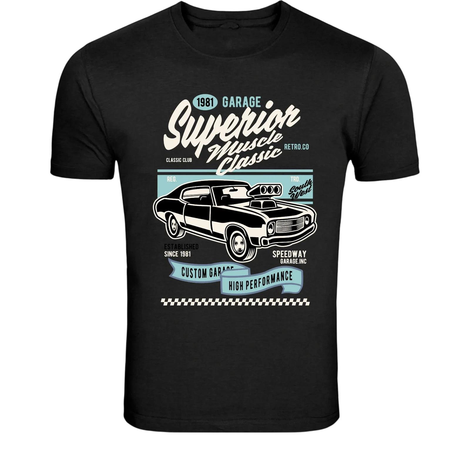 Superior Muscle Classic Garage 1981 T-Shirt - Vintage American S