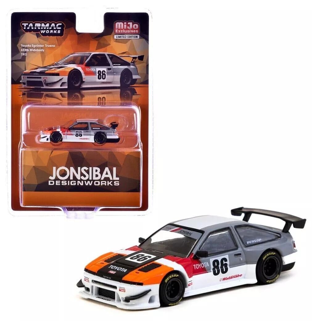 

Tarmac Works Toyota Sprinter Trueno AE86 Widebody TRD Tarmac Works Sprinter Trueno MiJo Limited 1/64 [Used] белый