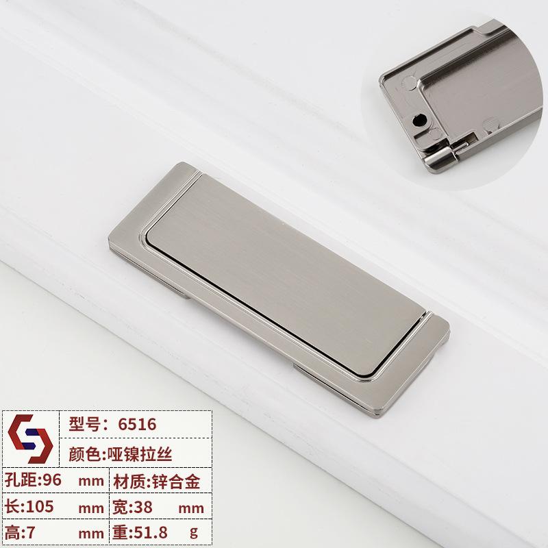 1pcs Modern Hidden Furniture Handles Black Gold Drawer Door Pull Handles for Cabinets and Drawers Beside  Knobs Cupboard Knob