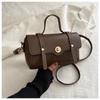Boston Retro Solid Color 2025 Simple New Spring Crossbody Portable Shoulder Square Bag