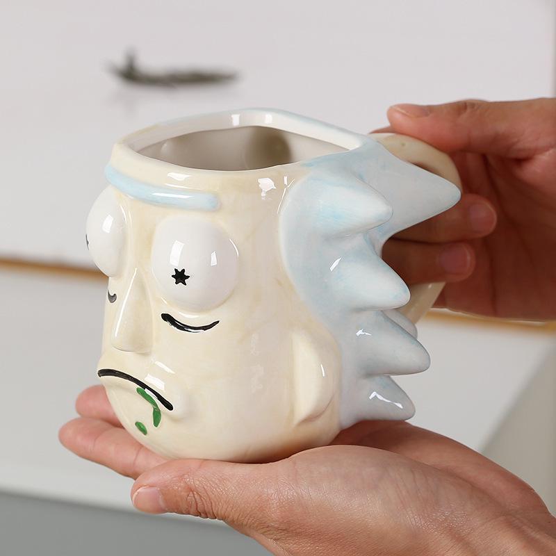 Rick and Morty 3D Cartoon Ceramic Coffee Mug for Kids