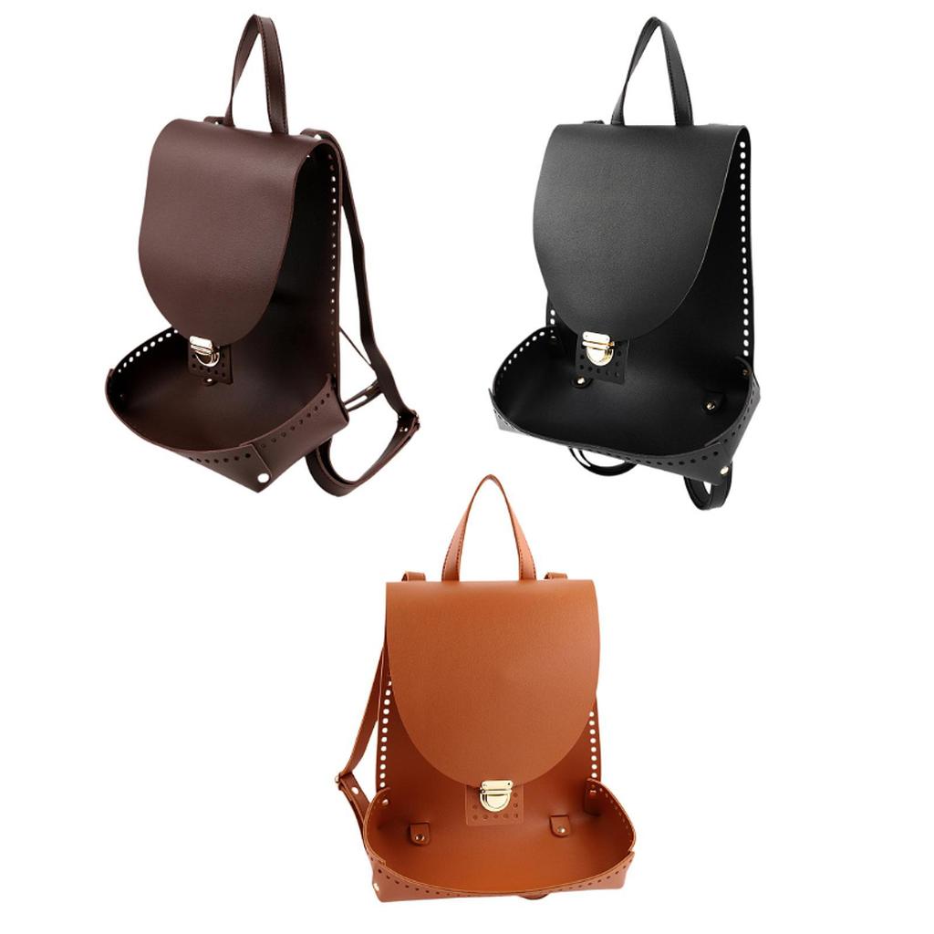 DIY Backpack Making Set PU Leather Handwoven Bag Crochet Bag Bottom Base