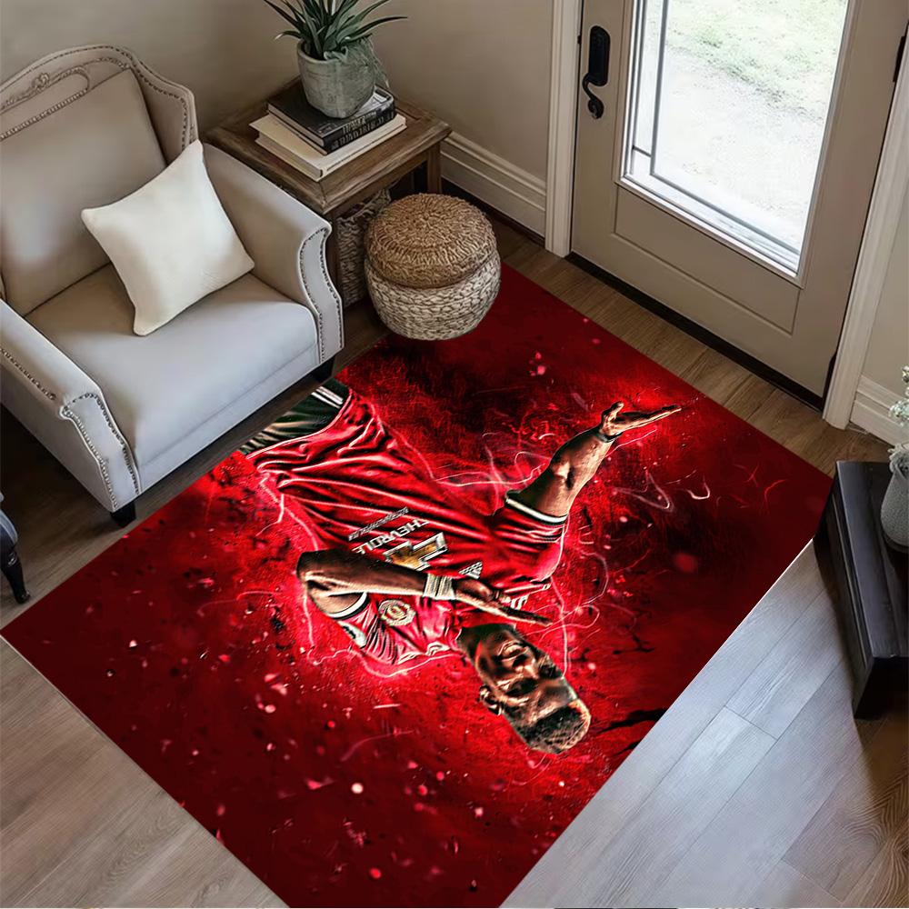 Pogba's Jersey Floor Rug Office Rug Suitable for Playrooms Balcony Dormitory Dining Room Antislip Carpet Decorate Offices