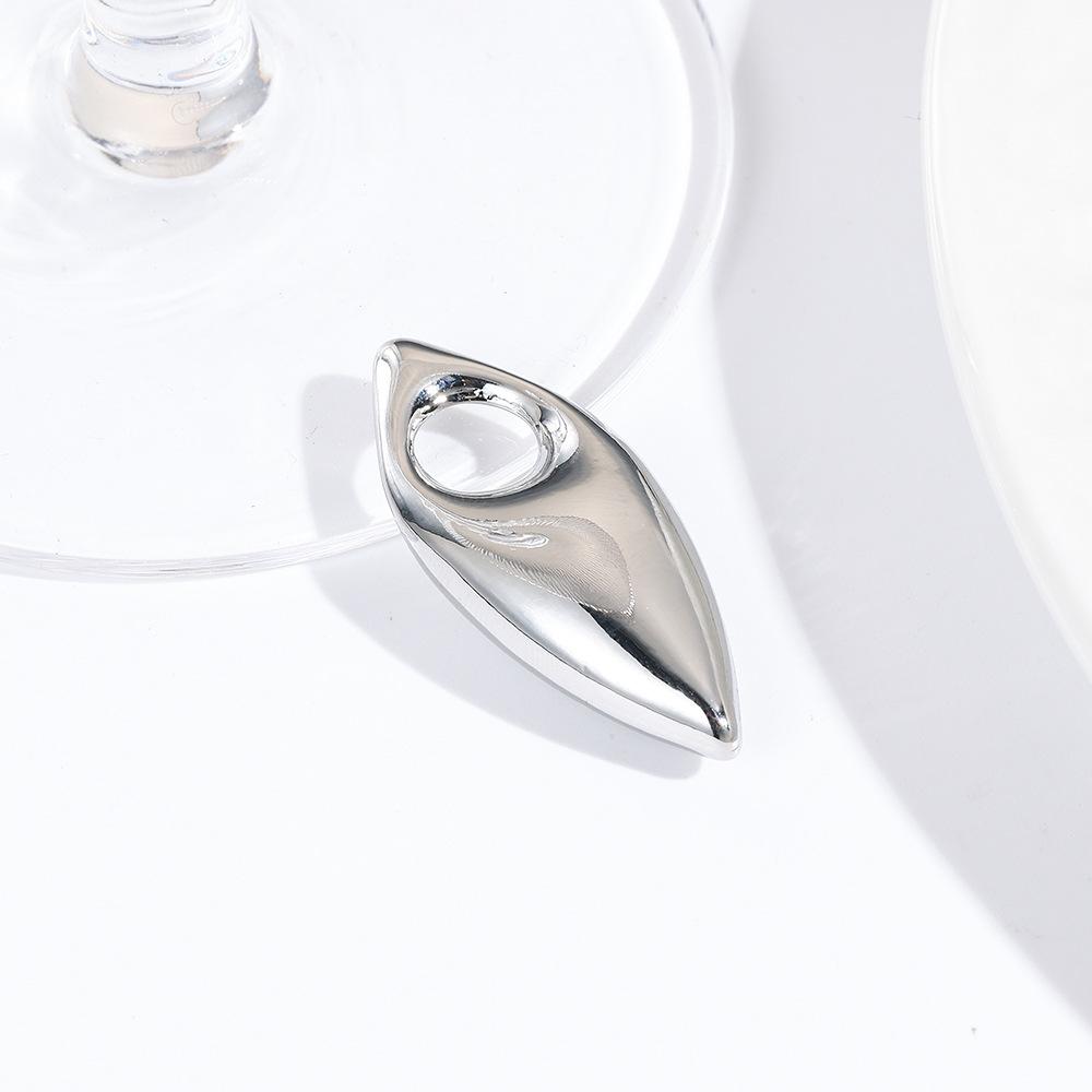 3 Batches Geometric Three-dimensional Hollow Copper Star Football Water Drop Pendant Necklace Pendant Jewelry Making Charm