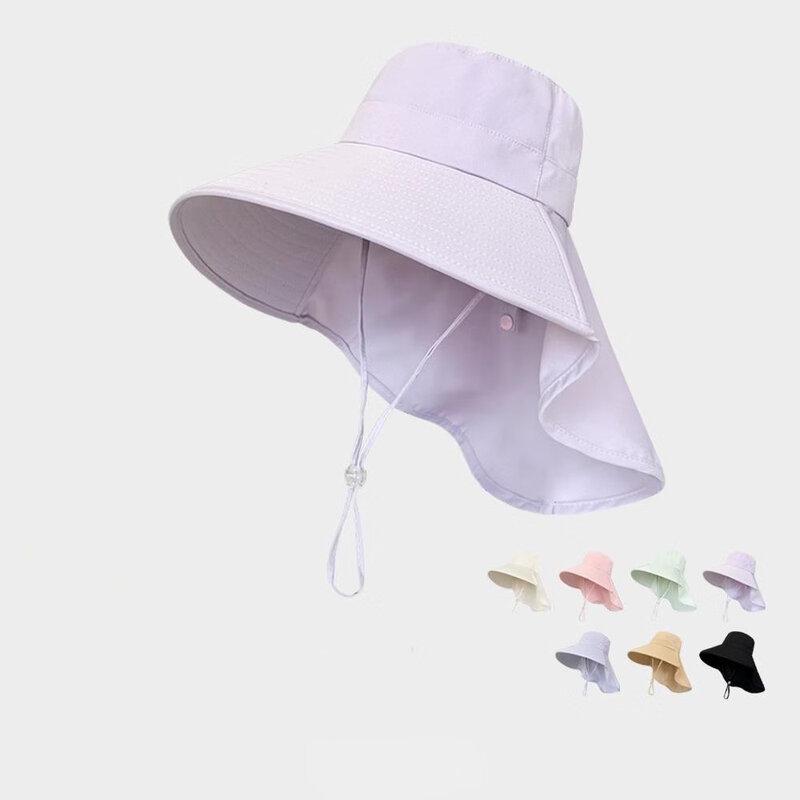 Junbie Women's Large Brim Summer Neck Protection Fisherman Hat