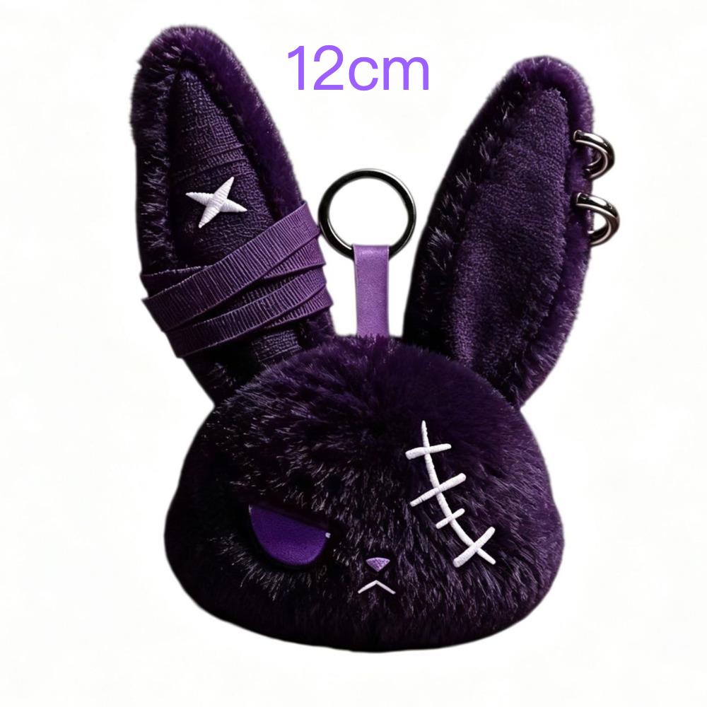 26 New Models 20Cm Rabbit Plush Keychain Halloween Bunnys Plush Toy Keychain Easter Bunny Plush Dark Rabbit Keychain Easter Gif