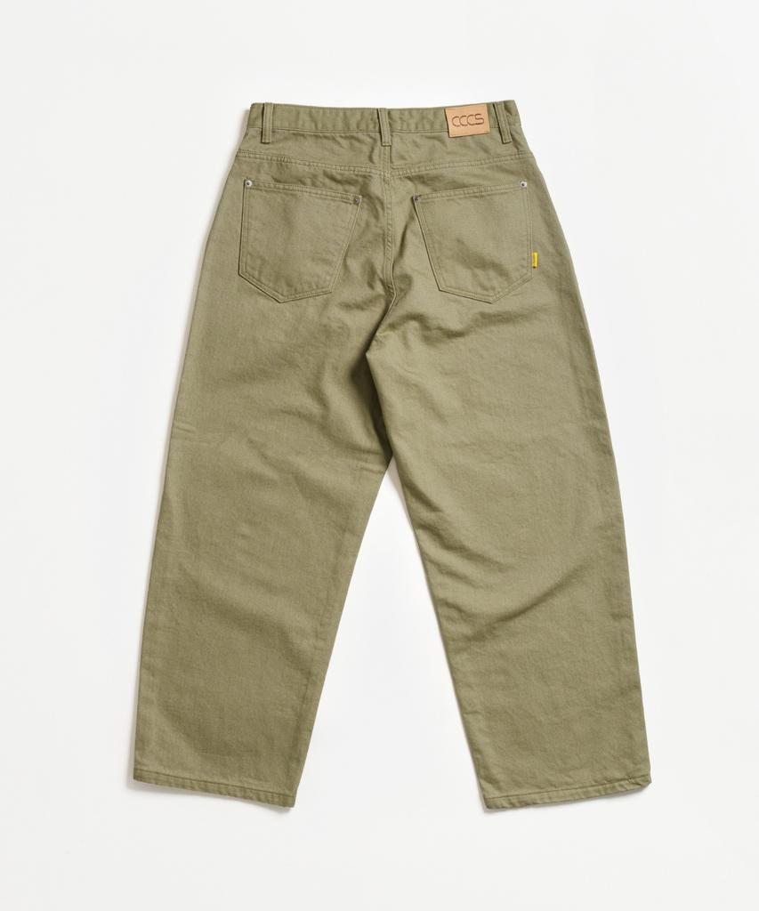 Ssississieseu Beige Washed District Pants