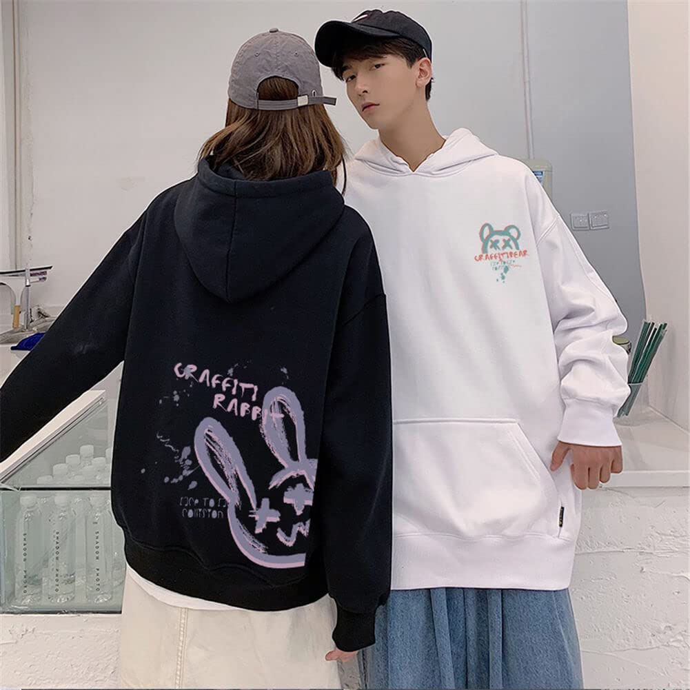 Matching Couple Hoodie Matching Couple Cute Couple Day Boyfriend Black Matching Mom and Mom Day [JUTAOPIN] Set, Korean-Style Hoodies, Accessories,