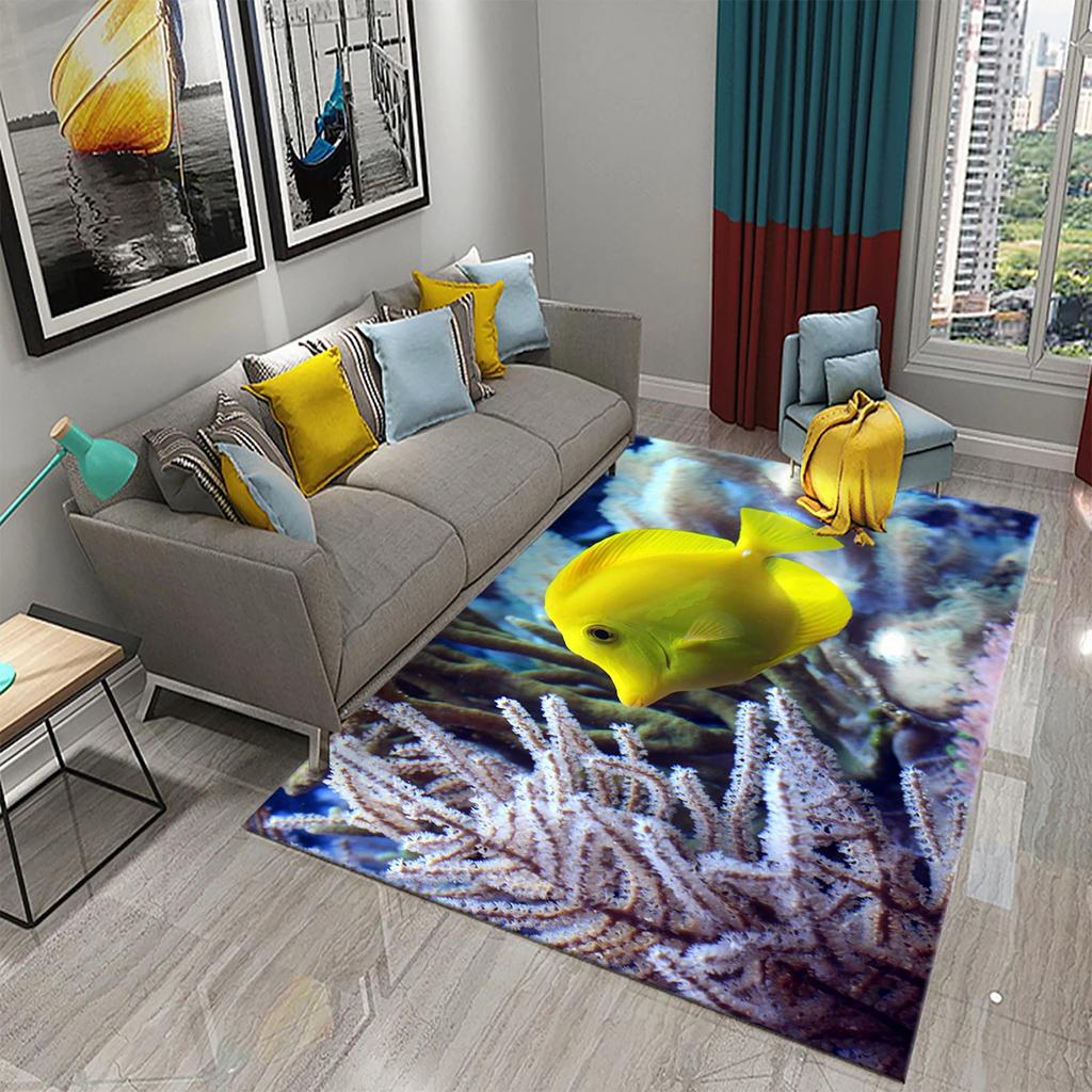 Hummingbird Flowers Rugs for Living Room Lovely Wild Animal Carpet Soft Floor Mat Wildlife Rugs for Bedroom Decorative Area Mats