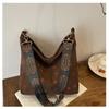 Personalized fashion single shoulder corduroy shopping bag summer new beautiful simple leisure student class tote bag