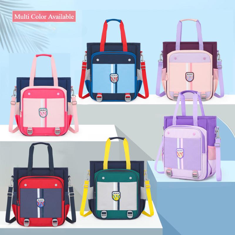 BUKA 2025 Summer New Pupil Portable Tutoring Bag Lightweight Multi-purpose Kid's Bags Wear-resistant Oxford Student Homework Storage Bag Art Package