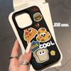 Fun Cartoon Toast Cookies for IPhone16promax Phone Case for Apple 15pro Girl 14 Creative