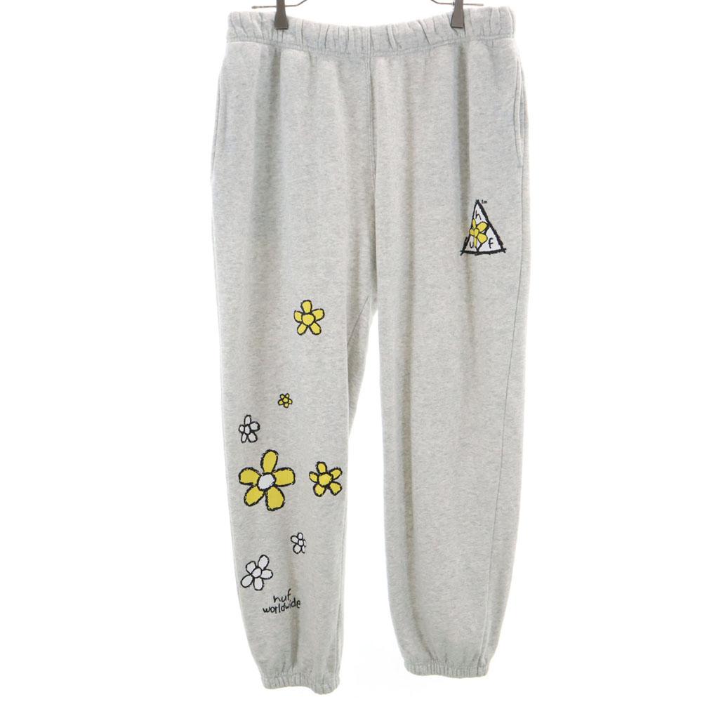 

HUF Sweat pants L Light gray Back brushed Men s Used