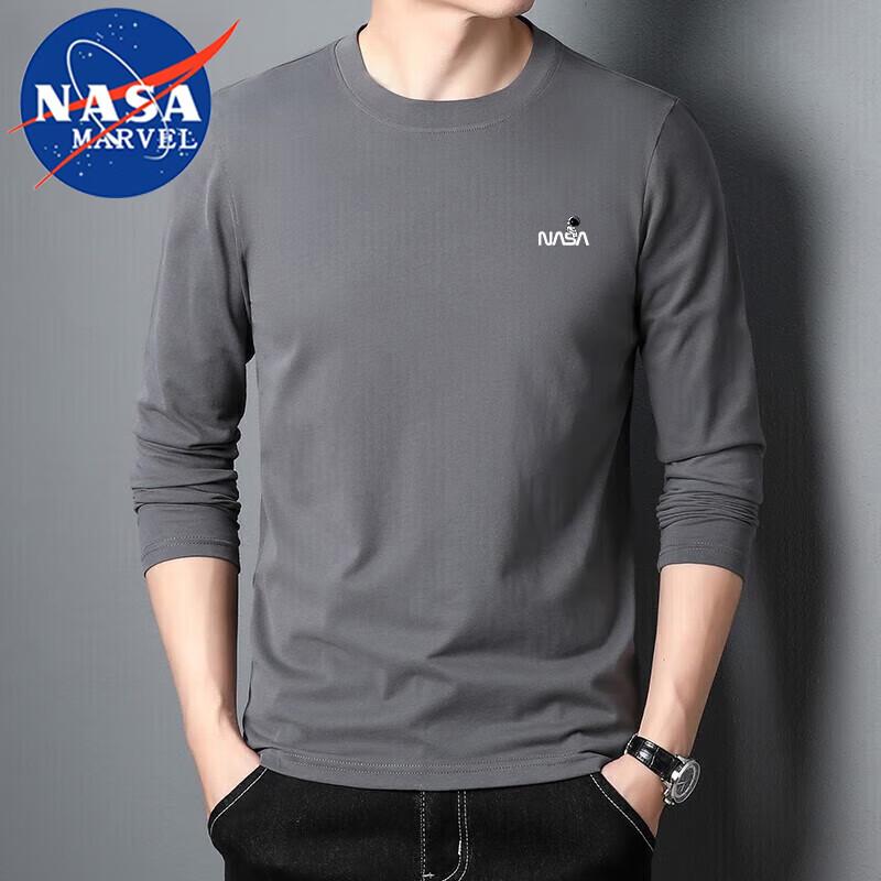 Men's NASA MARVEL Long-Sleeve Crewneck T-Shirt