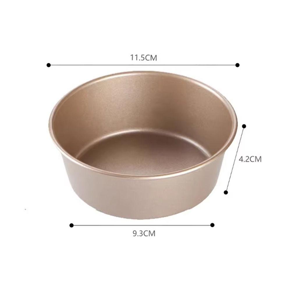 1Pcs New Non-Stick Hamburger Baking Mold Carbon Steel Mini Bread Baking Pan Reusable 4inch Bread Mold Kitchen Bakeware