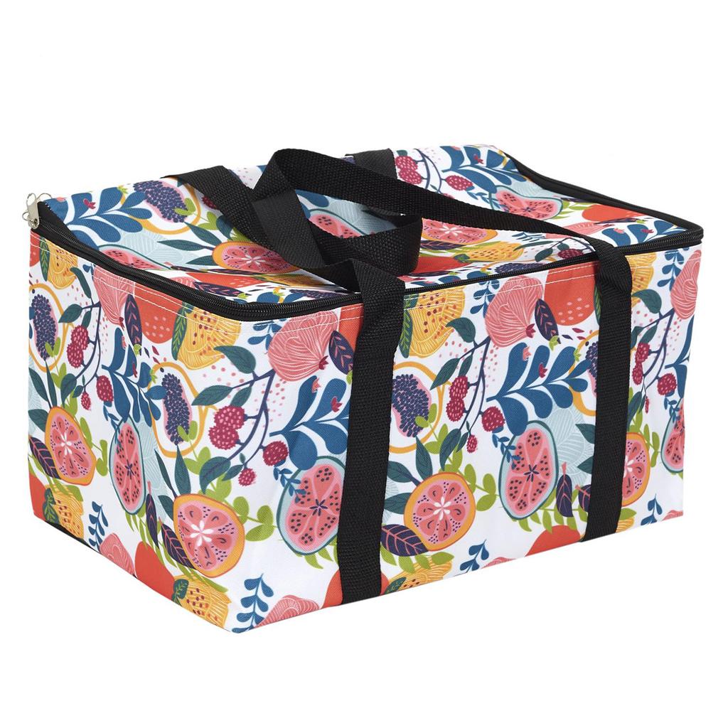 Les Trésors De Lily [A2871] - Bolsa isotérmica 'Frutas' multicolor - 38x24x22 cm