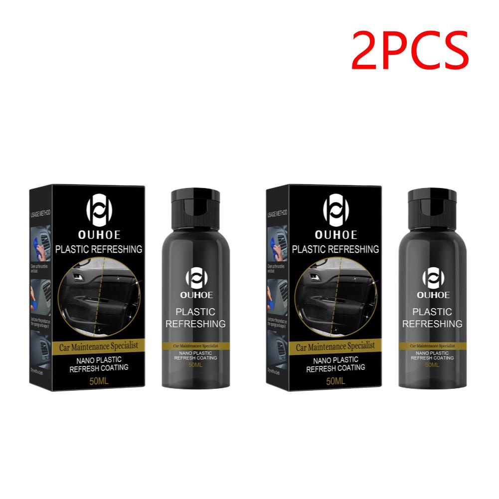 5pcs OUHOE Cars Plastic Refreshing Coating Kit 30/50ML Waterproof Automotive Plastic Parts Refurbish Plastic Restorer Agent