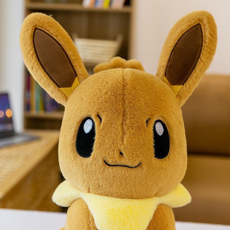 Eevee Cute Soft Hug Series Pokémon Plush Toys Stuffed Dolls 40-75cm Anime Pet Elves Eevee Plushie Kids Birthday Gifts