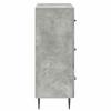 Drawer Cabinet Concrete Grey 66 x 34.5 x 89.5 cm Particleboard