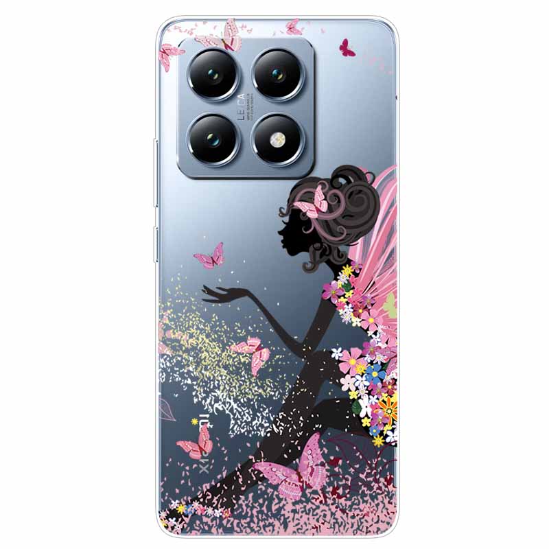 For Xiaomi 14T Case Transparent Cute Soft Silicone TPU Coque for Xiaomi 14t Pro Phone Cover Clear Capa Mi14T 14 t 14tPro Shells