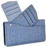 For Samsung Galaxy S26 Ultra Case Jean Cloth Texture PU Leather Wallet Phone Cover with Rotating Card Slots
