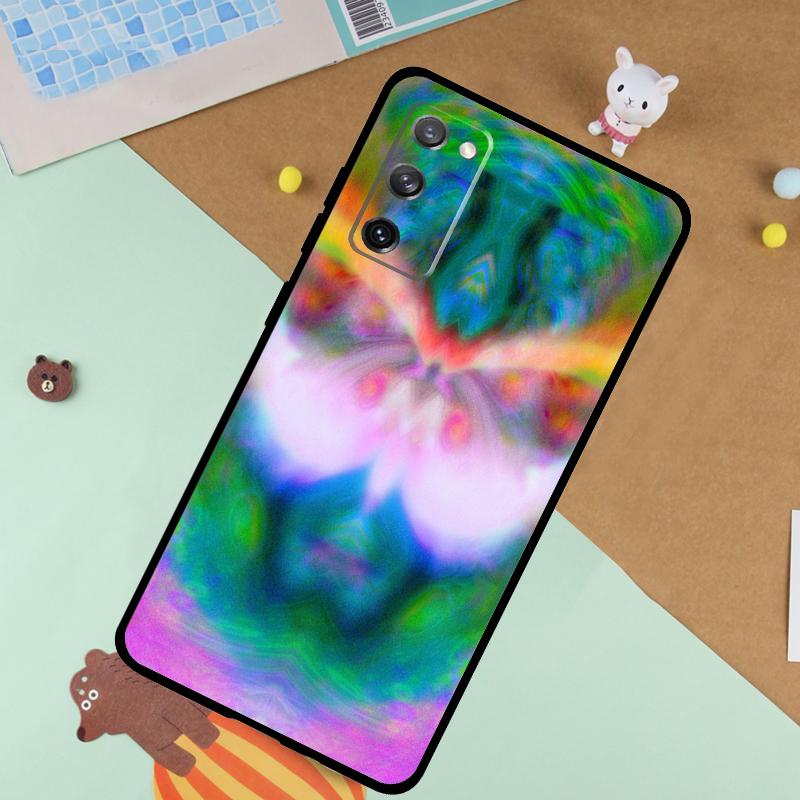 Heißer Verkauf Spirituell Trippy Weiche Hülle Für Samsung Galaxy S25 Ultra S9 S10 S20 S22 S21 Plus S23 FE S24 Ultra Funda Abdeckung